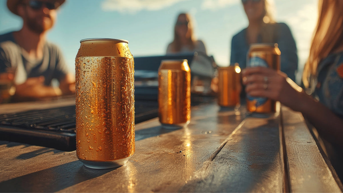 Refreshing Beer Shared With Friends On A Perfect Evening